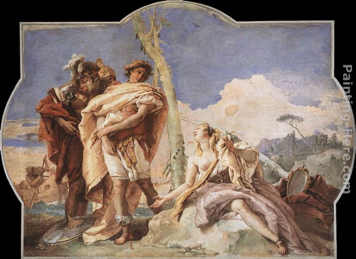 Rinaldo Abandoning Armida painting - Giovanni Battista Tiepolo Rinaldo Abandoning Armida art painting